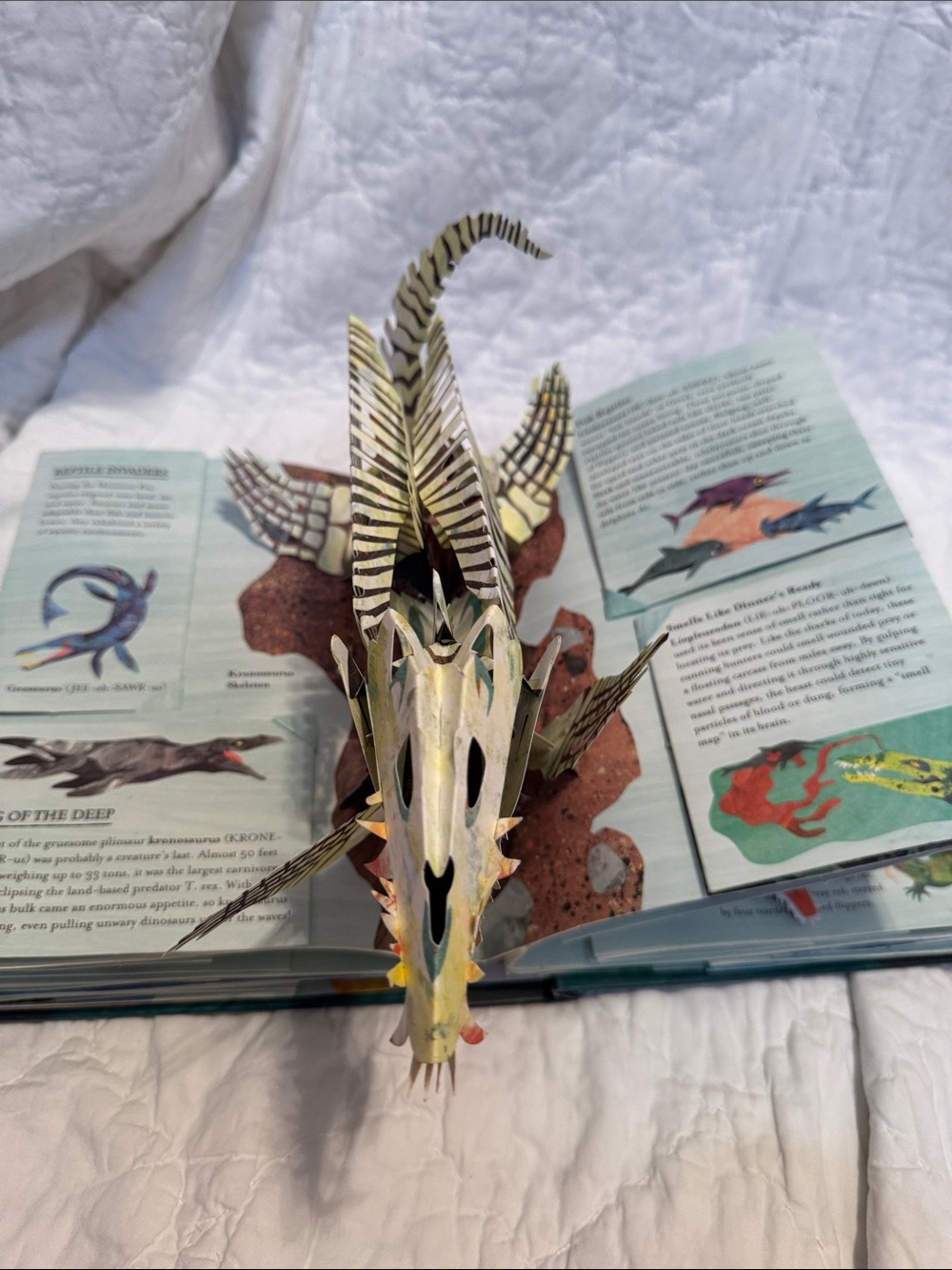 Encyclopedia Prehistorica: Sharks and Other Sea Monsters - Teal Pop-Up Book - Picture 6 of 8